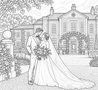 Wedding Day Colouring Book